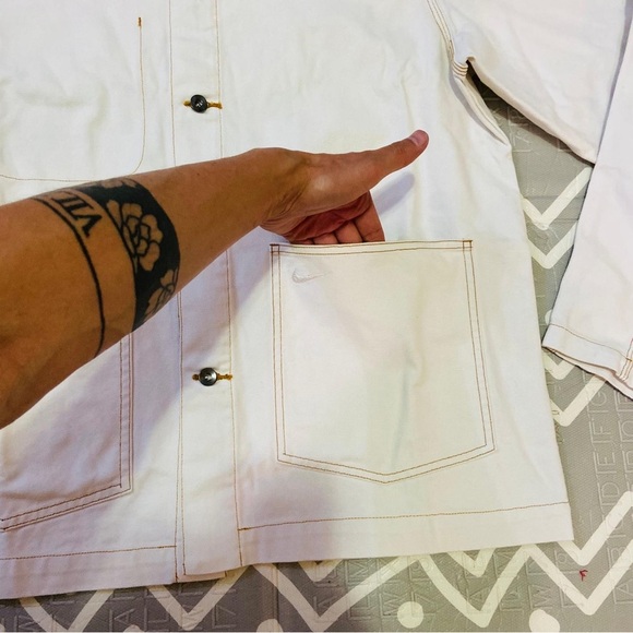 Vintage retro Nike denim jean jacket coat parka - Picture 12 of 12